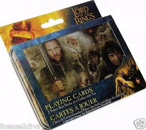 LORD OF THE RINGS SET OF 2 DECKS OF CARDS #lordoftheringscards #lordoftherings - Picture 1 of 4