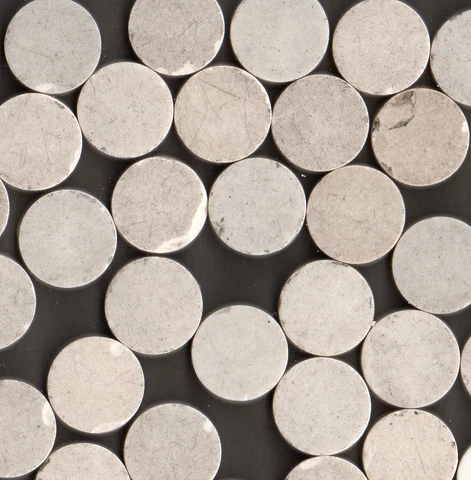 350 PCS WHITE ROUND MOSAIC ORIGINAL STONEWARE FLOOR TILES ARCHITECTURAL SALVAGE Cover