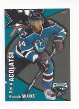 2012-13 Worcester Sharks (AHL) Sena Acolatse (Straubing Tigers)