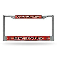 Rico Industries Cleveland Browns Bling Chrome Plate Frame with Glitter Accent