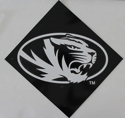 Missouri University Lic White Sticker Qualilty NCAA Car Window Decal - Image 1 of 4