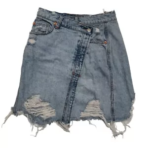 We the Free Free People Destroyed Jeansrock Gr. 24 - Bild 1 von 4