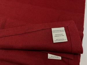 Juego de servilletas Pottery Barn 100 % tela lino (4) 20 x 20" rojo borgoña - Imagen 1 de 8