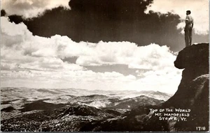 Top of the World Mt. Mansfield Stowe Vermont RPPC - Picture 1 of 2
