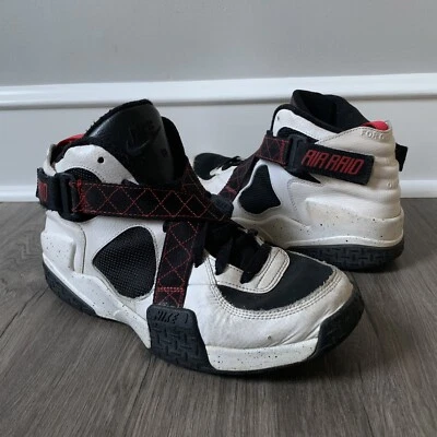 Zapatos de baloncesto Nike Air Raid negros para hombre 10 642330-100 correas de gancho y bucle años 90 Foto 1 de 4