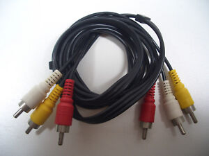  3 RCA MALE SPLITTER PLUGS TO 3 RCA MALE SPLITTER PLUGS VIDEO,AUDIO 