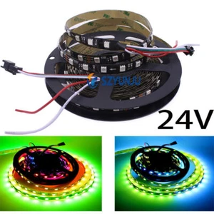 24V 5M WS2811 Addressable 60leds/m pixel strip light Digital RGB Full color IP20 - Picture 1 of 8
