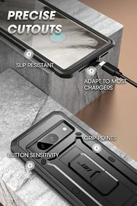 For Google Pixel 8A SUPCASE Rugged Case +ScreenProtector +Stand Shockproof Cover - Picture 1 of 7