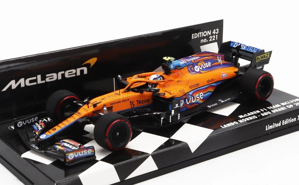 1/43 MINICHAMPS - McLAREN - F1  MCL35L TEAM MCLAREN N 4 7th ABU DHABI 537216604 - Immagine 1 di 1