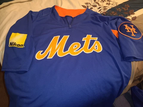 2018 New York Mets SGA Batting Practice Pullover Jersey #21 Todd Frazier Size XL Cover