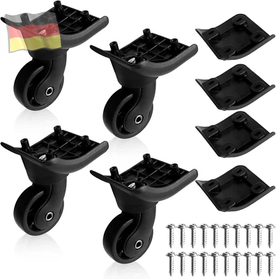 Koffer Rollen Koffer Räder Ersatzrollen Gepäckkoffer 2 Pair Kofferrollen Lenkrol - Bild 1 von 4