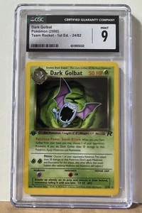 Pokémon Razzo 1a Edizione DARK GOLBAT CGC 9 - Foto 1 di 2