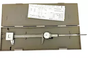 Mitutoyo 536-252 Jeweled Dial Caliper 8" Calibrated .001" with Case, Made Japan - Picture 1 of 18