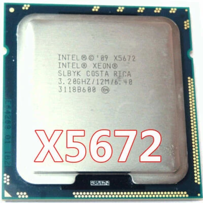 Intel Xeon X5672 SLBYK Quad-Core 3.20GHz 12MB Socket LGA1366 CPU Processors - Image 1 of 4