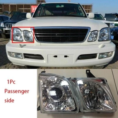 1x Conjunto de lámpara de parachoques delantero lente de vidrio derecha para Lexus LX470 1998-02 Foto 1 de 4
