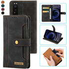 For Sony Xperia 1 II Notebook Style Card Case,Leather Magnetic Flip Phone Case