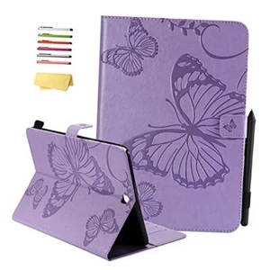 Cover for Samsung Galaxy Tab A 9.7 inch 2015 Model (SM 01 Purple Butterfly - Picture 1 of 8