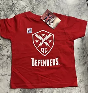 Washington DC Toddler Defenders XFL UFL Logo Tee Shirt, Red, Size 2T NWT - Picture 1 of 3