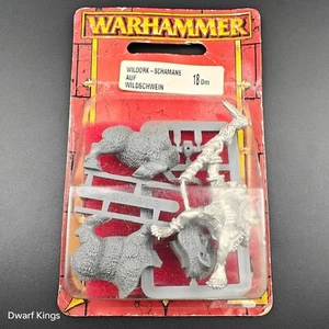 Warhammer Savage Orcs Shaman on Boar Old World Tribes Fantasy Sealed 1997 A   - Picture 1 of 8