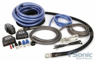 NVX XAPK1D True Spec 1/0 Gauge 100% Copper Dual Amplifier Wire Kit - Image 1 of 4