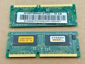 1 Stück Memory / Speichermodule Hynix HYM7V64401BTQG-10 - 32MB - PC100 - Picture 1 of 1