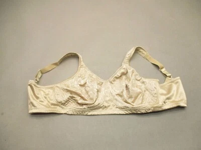 42DD Playtex Womens Beige Unlined Wireless Wide Strap Back Closure Demi Bra 4G - Image 1 of 4