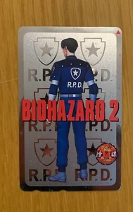 Biohazard 2 Telephone Card Japan Rare Resident Evil Capcom Leon RPD - Picture 1 of 2