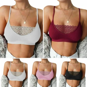Reggiseno donna sportivo yoga pizzo lingerie imbottito reggiseni push up crop top canotta intimo - Foto 1 di 31