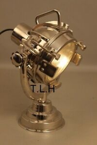 Antique Nautical Table Lamp Brass Bedside Reading Light Lamp For Home Decor