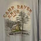 T-Shirt Pfadfinder Camp Raven Knob 2016 Sommercamp 3XL Herren blau kurzärmelig