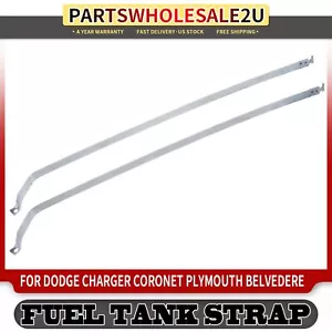 Pair 2 Fuel Tank Straps for Dodge Charger Coronet Plymouth Satellite 1968-1970 - Picture 1 of 8