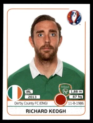 Panini UEFA Euro France 2016 - Richard Keogh Republic of Ireland No. 520 - Image 1 of 2