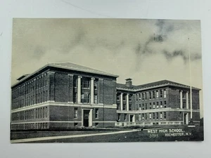 WEST HIGH SCHOOL 3975 ROCHESTER NY 1907 DIVIDED POSTED POSTCARD - Picture 1 of 2