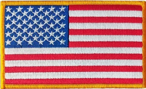 USA FLAG IRON ON PATCH 3" United States America Embroidered Embroidery Sew-on - Picture 1 of 1