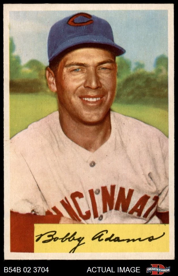 1954 Bowman #108 Bobby Adams Reds 6.5 - EX/MT+ - Image 1 of 1
