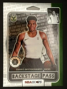 2019-20 Panini NBA Hoops Premium Stock Back Stage Pass Giannis Antetokounmpo #9 - Picture 1 of 2