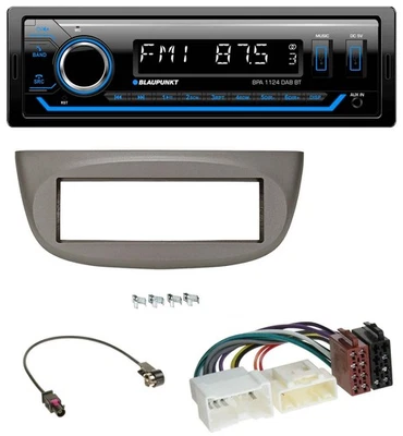 Blaupunkt Bluetooth USB DAB MP3 Autoradio für Renault Twingo ab 2012 beige-grau - Bild 1 von 4