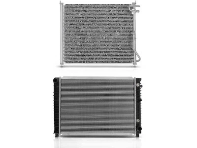 For 1990-1991 Volvo 740 Radiator and A/C Condenser Kit APR 91424YPFM 2.3L 4 Cyl - Image 1 of 2