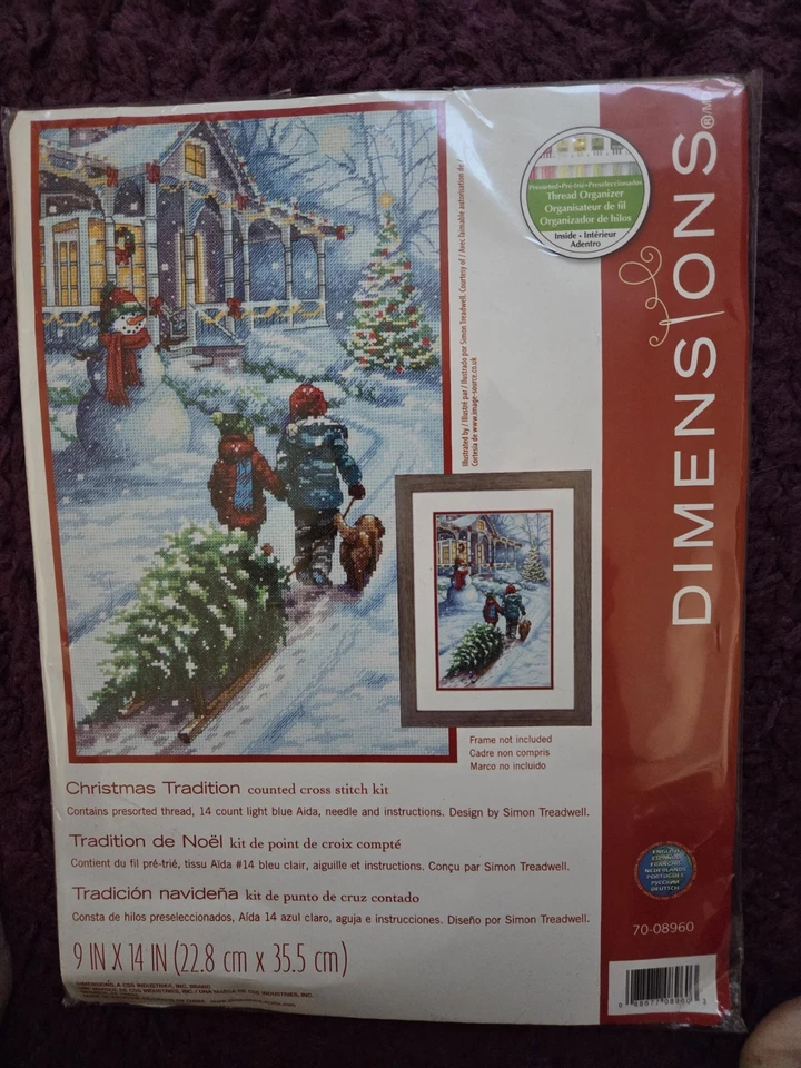 Dimensions Counted Cross Stitch Kit Christmas Tradition - Image 1 of 1