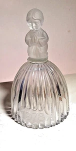 Campana di cristallo Goebel 1978 - Ragazza che prega congelata - 1a edizione - etichetta foil - W.Germany - Foto 1 di 7