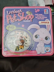 Littlest Pet Shop Game Kohl's Exclusive Tin Case And 5 Pets 2006 Sealed - Picture 1 of 4