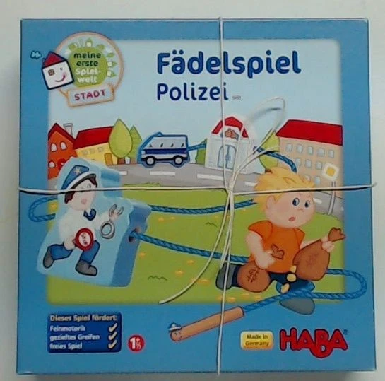 HABA 5693 - Meine erste Spielwelt Stadt - Fädelspiel Polizei - Bild 1 von 1