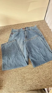 Chaps Jeans Mens W38 L30 Blue Regular Straight Denim Ralph Lauren Vintage Na 432 - Picture 1 of 21