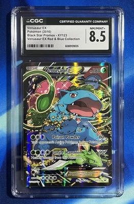CGC 8.5 Venusaur EX XY123 2016 Black Star Promo Nm Mint English Pokemon XY - Image 1 of 4