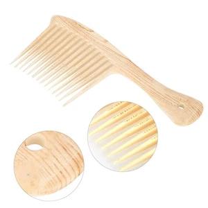 Peine de peluquería portátil retro con aceite para hombres peinado de dientes grandes anchos OKIW - Imagen 1 de 7