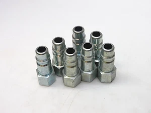 LOTE DE 7 ENCHUFES MANGUERA AIRE ACOPLAMIENTO CONEXIÓN RÁPIDA PARKER H1F 3/8" X 3/8" NPTF - Imagen 1 de 3