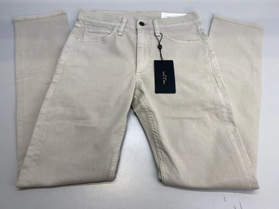 Jean Rag & Bone Para Hombre Beige Arena Talla 33x32 Ajuste 2 Aero Elastizado Pierna Recta Ajustada Foto 1 de 4