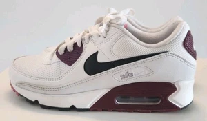 Nike Air Max 90 US8 EU39 White Black Dark Beetroot Y2K Aesthetic Collectable - Picture 1 of 20