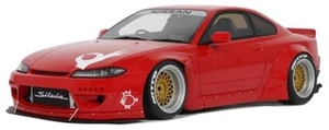 OTM1115 OttO 1:18 Nissan Rocket Bunny Silvia S15 2014 coche modelo rojo - Imagen 1 de 8