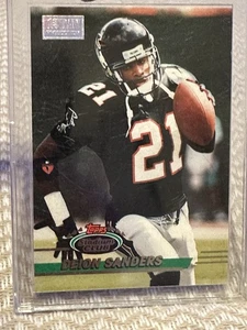 1993 Topps Stadium Club 1st Day Issue Deion Sanders #100 HOF🔥🔥🔥 - Bild 1 von 2
